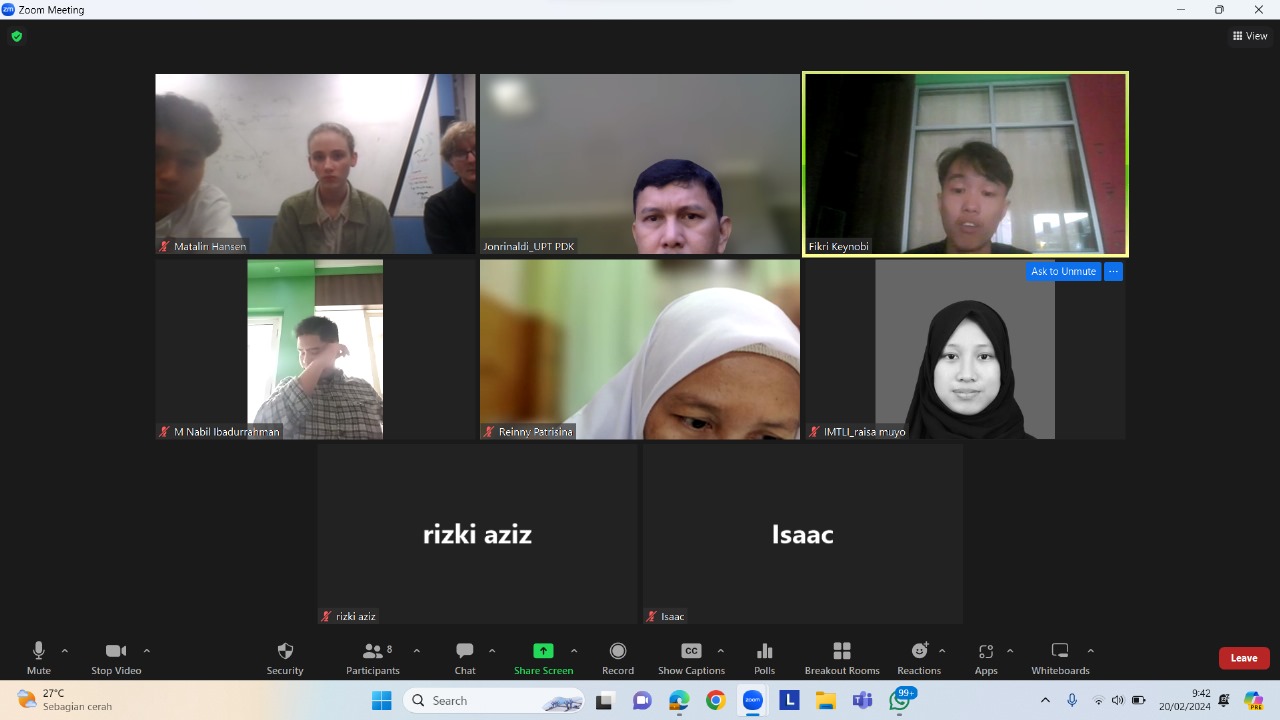 Meeting 1 Students UNAND ASU