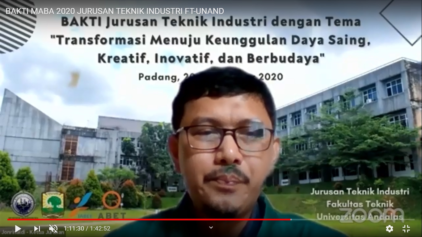 Sambutan Kajur BAKTI 2020