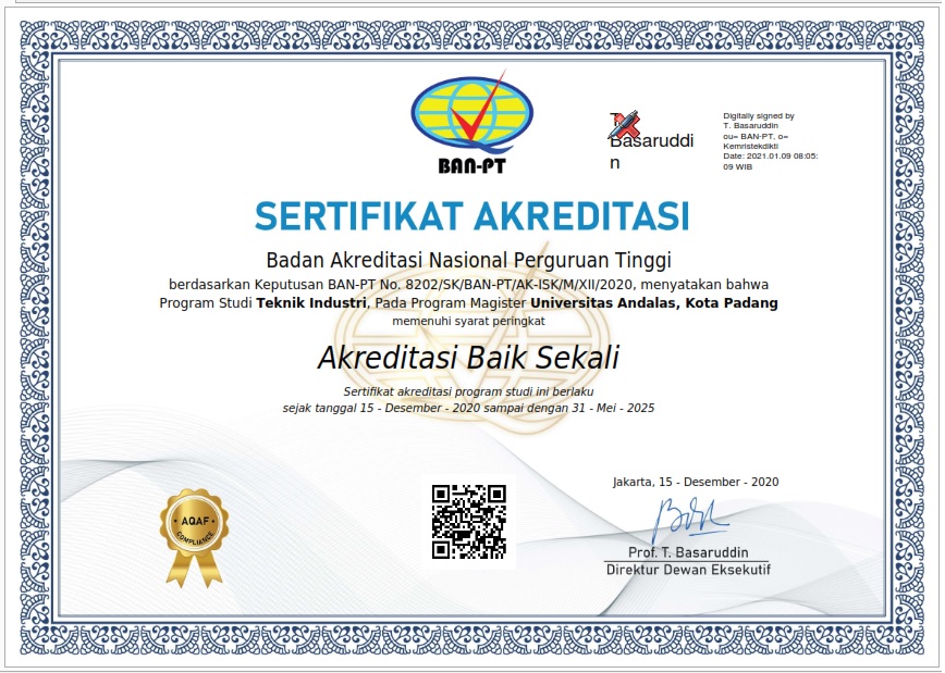 Sertifikat S2 TI Baik Sekali