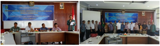 Kunjungan Fakultas Teknik Universitas Trunojoyo Madura (UTM) ke Fakultas Teknik dan Jurusan Teknik Industri